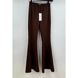 Boyed. Brown Stretch Pull on Flare Leggings Size Small NWT